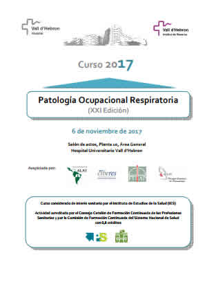 XXI Edición Curso Patología Ocupacional Respiratoria